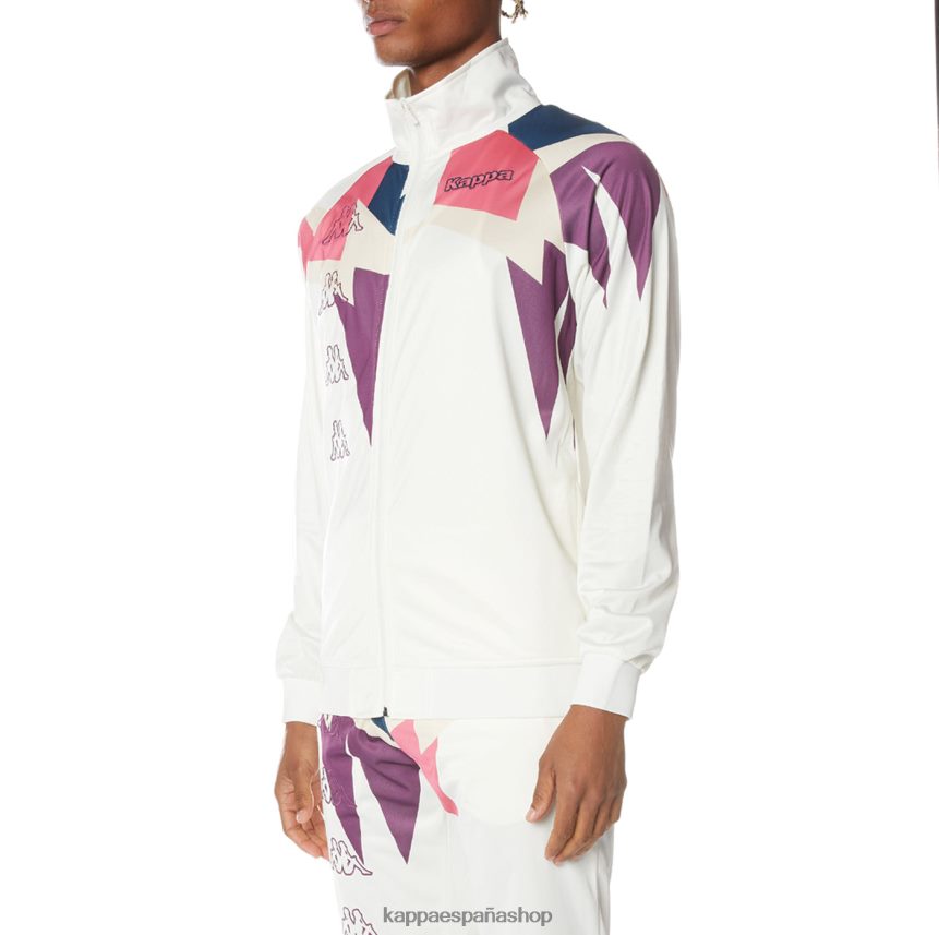 Kappa hombres chaqueta deportiva lamal con logo blanco 4P8JZR5
