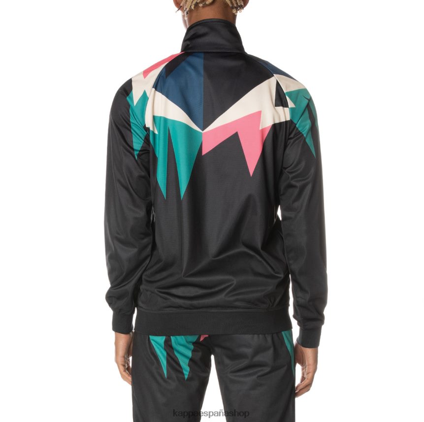 Kappa hombres chaqueta deportiva lamal con logo negro azabache 4P8JZR3