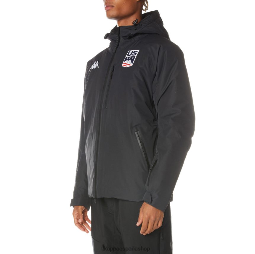 Kappa hombres 6cento 686b chaqueta de esquí estadounidense negro 4P8JZR80