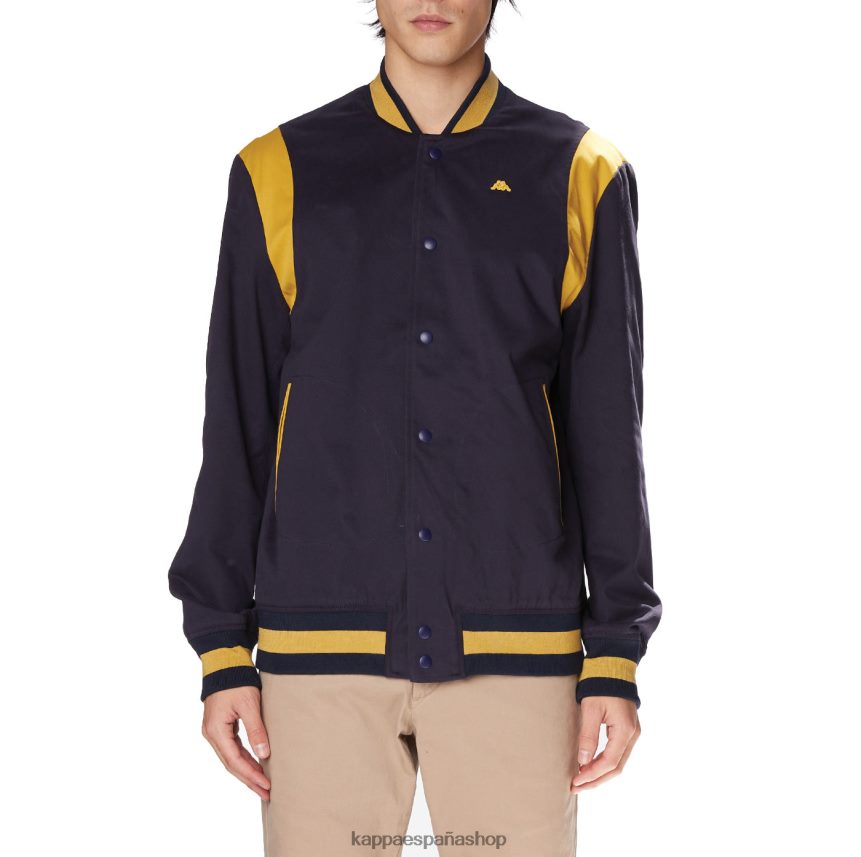 Kappa hombres bata giovani naons chaqueta universitaria amarillo marino 4P8JZR73