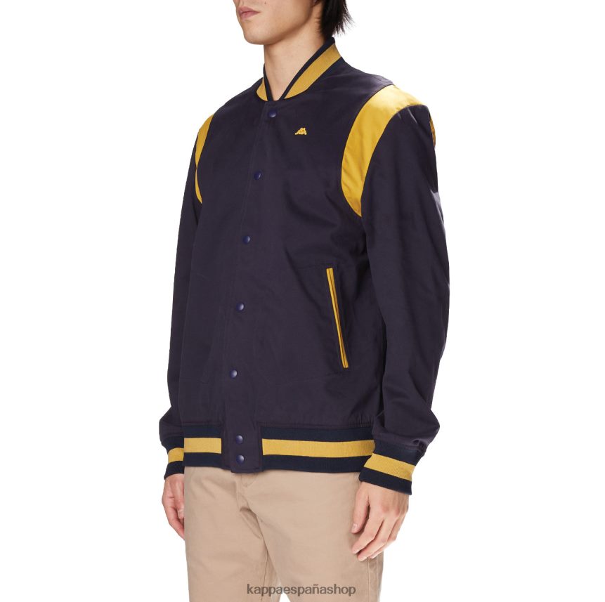 Kappa hombres bata giovani naons chaqueta universitaria amarillo marino 4P8JZR73