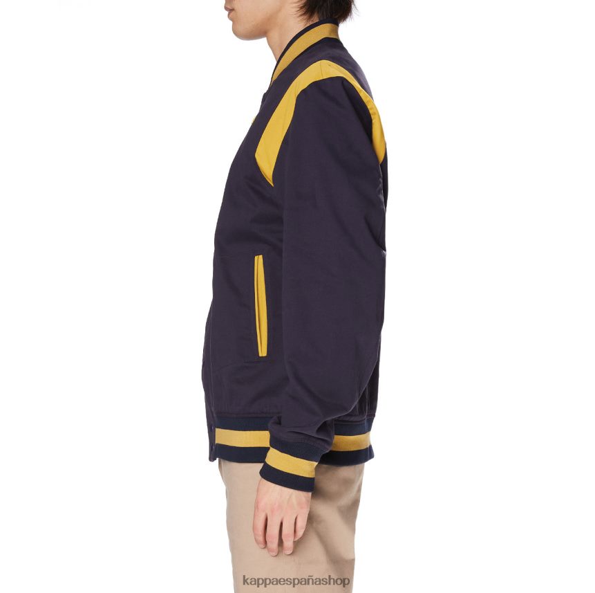 Kappa hombres bata giovani naons chaqueta universitaria amarillo marino 4P8JZR73
