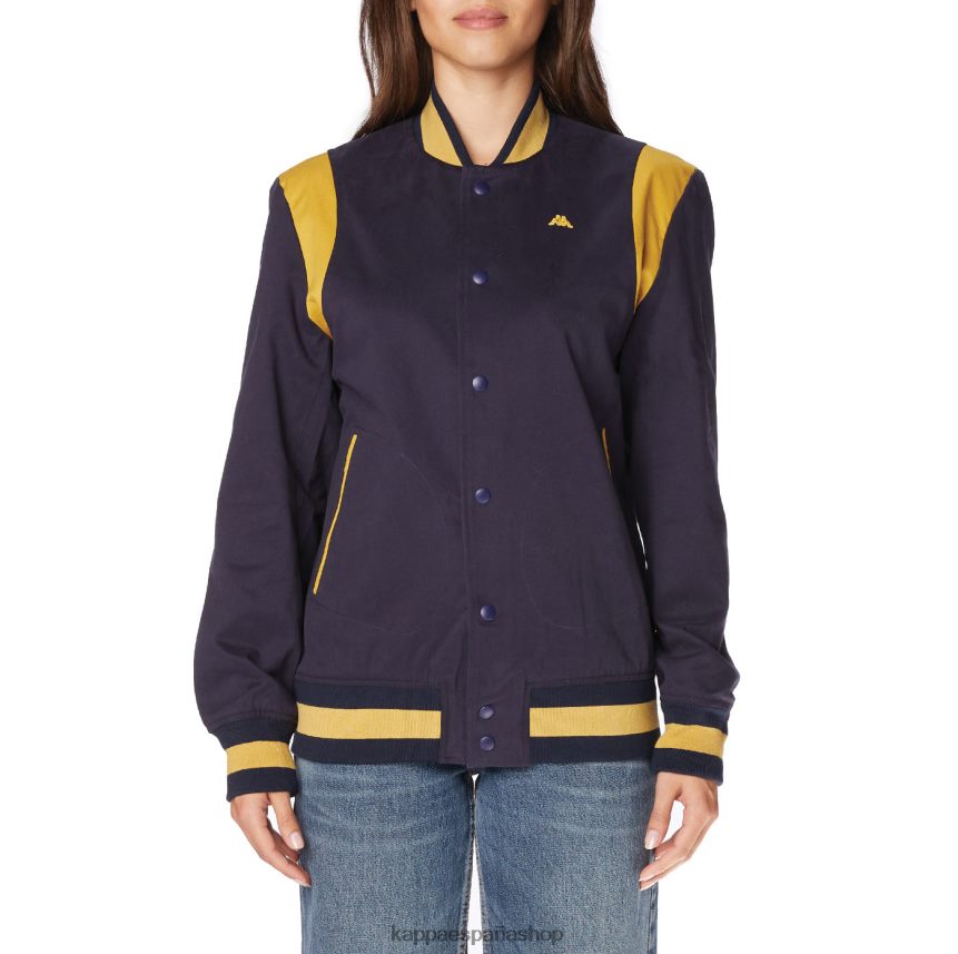 Kappa hombres bata giovani naons chaqueta universitaria amarillo marino 4P8JZR73