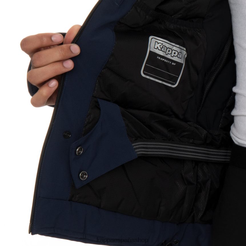 Kappa hombres chaqueta de esquí 6cento 606 azul negro 4P8JZR82