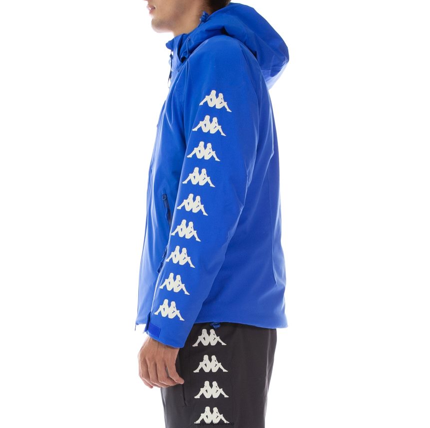 Kappa hombres chaqueta de esquí 6cento 650xb azul blanco antiguo 4P8JZR85