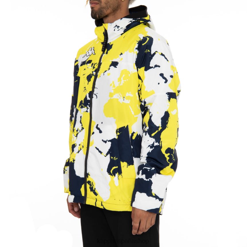 Kappa hombres chaqueta de esquí 6cento 660f azul amarillo 4P8JZR83