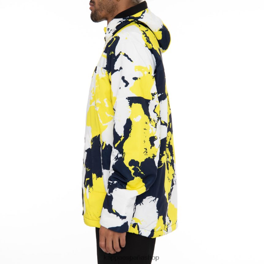 Kappa hombres chaqueta de esquí 6cento 660f azul amarillo 4P8JZR83