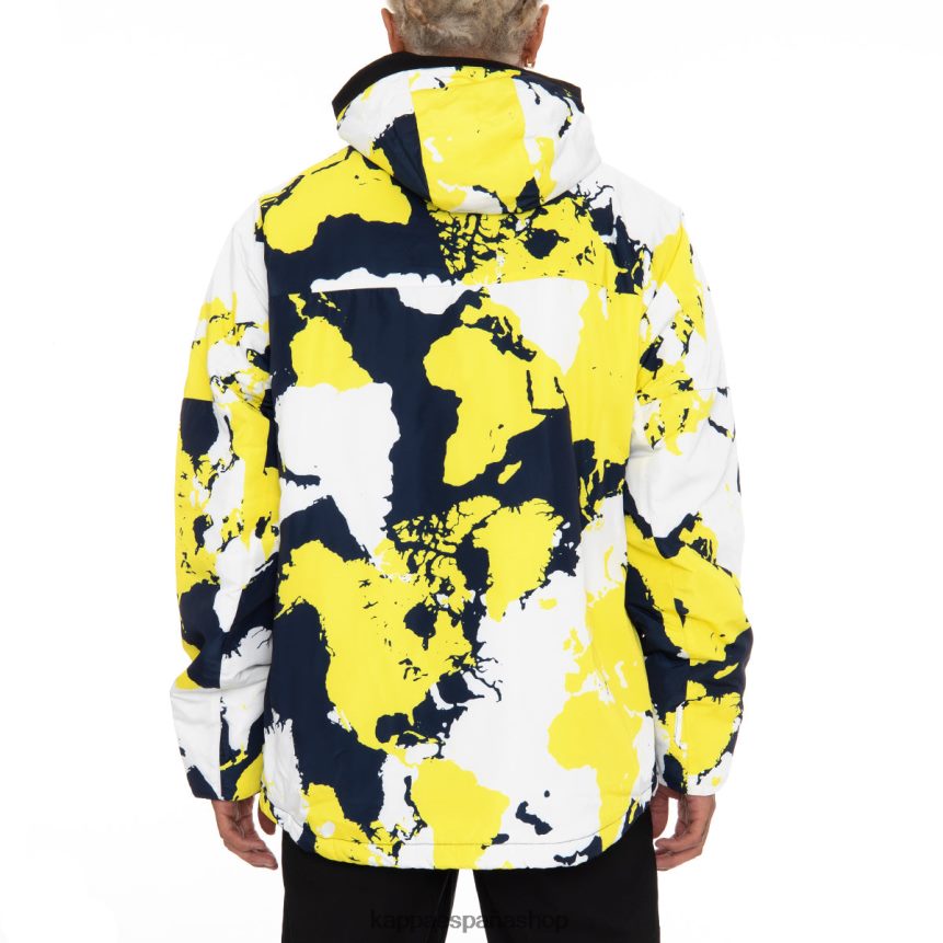 Kappa hombres chaqueta de esquí 6cento 660f azul amarillo 4P8JZR83