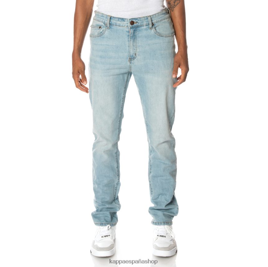 Kappa hombres auténtico jean azul lavado ligero 4P8JZR279