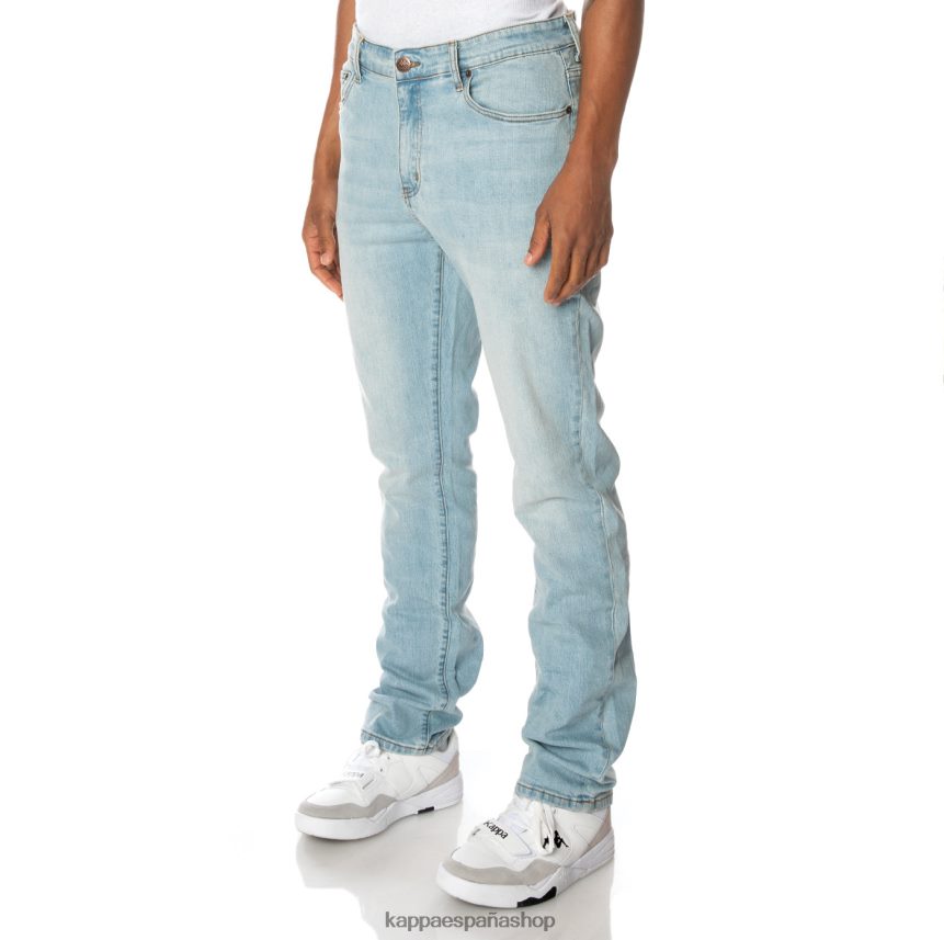 Kappa hombres auténtico jean azul lavado ligero 4P8JZR279