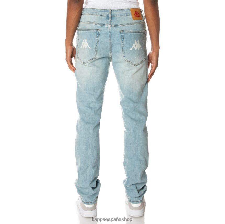 Kappa hombres auténtico jean azul lavado ligero 4P8JZR279