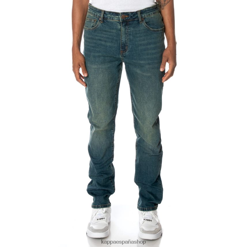 Kappa hombres auténtico jean azul lavado medio 4P8JZR282