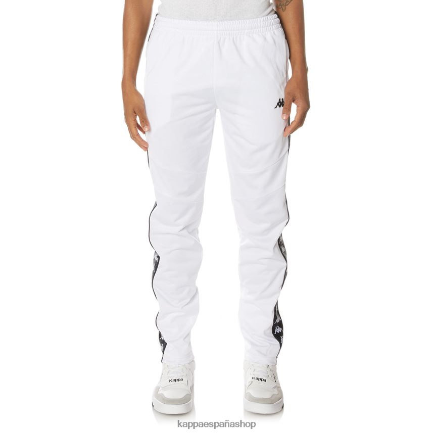 Kappa hombres pantalones de chándal 222 banda aderno blanco 4P8JZR32