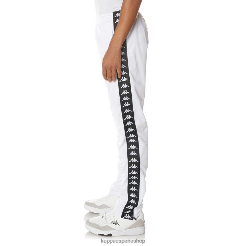 Kappa hombres pantalones de chándal 222 banda aderno blanco 4P8JZR32