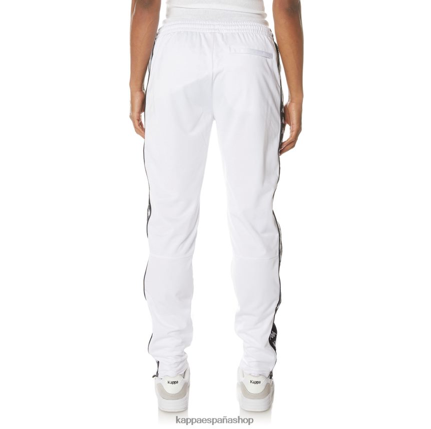 Kappa hombres pantalones de chándal 222 banda aderno blanco 4P8JZR32