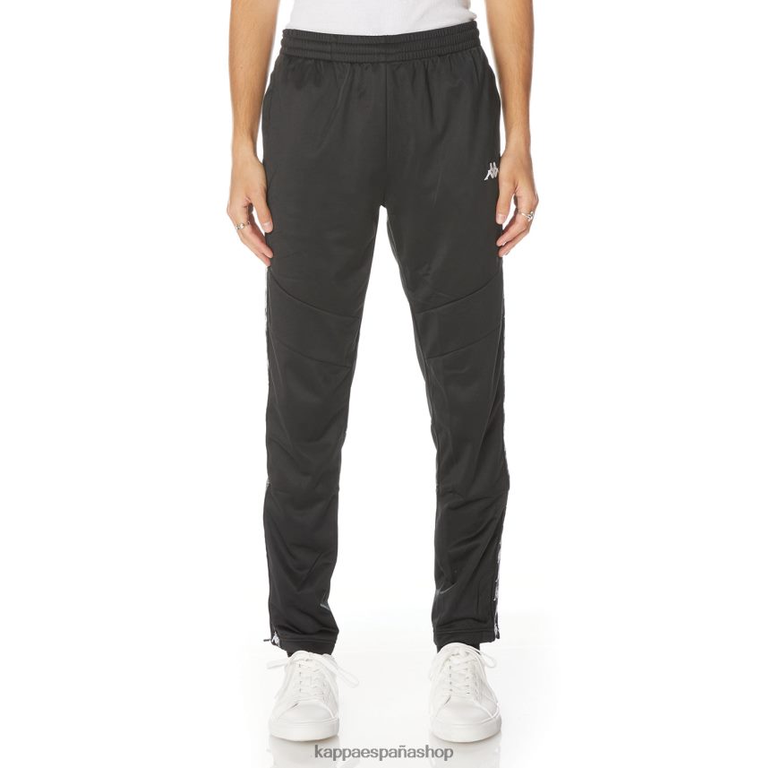 Kappa hombres pantalones de chándal 222 banda aderno negro 4P8JZR30