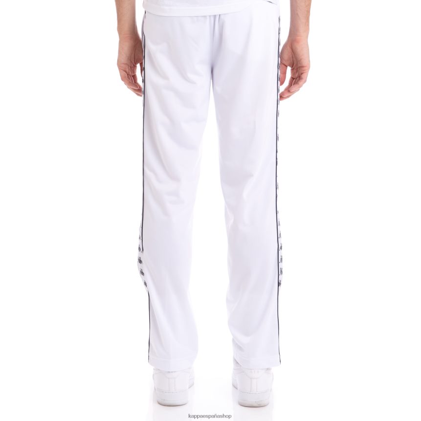 Kappa hombres pantalones deportivos 222 banda astoriazz blanco negro 4P8JZR39