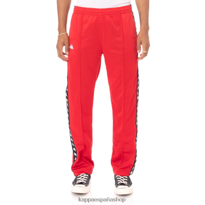 Kappa hombres pantalones deportivos 222 banda astoriazz negro rojo 4P8JZR37