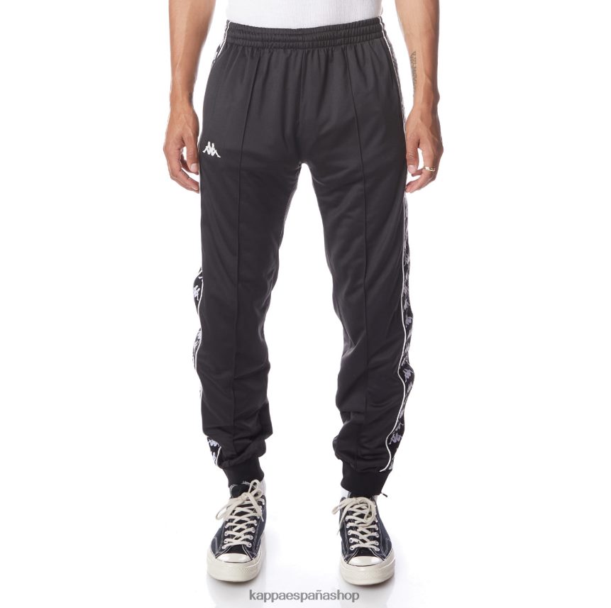 Kappa hombres pantalones deportivos 222 banda rastoriazz humo negro blanco 4P8JZR23