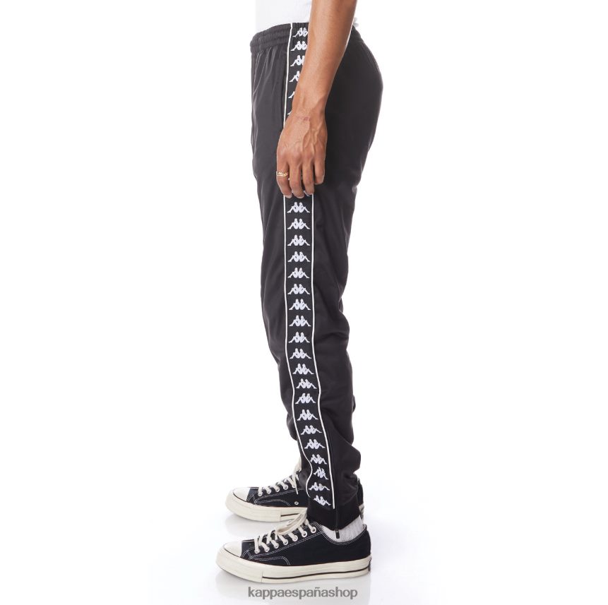 Kappa hombres pantalones deportivos 222 banda rastoriazz humo negro blanco 4P8JZR23