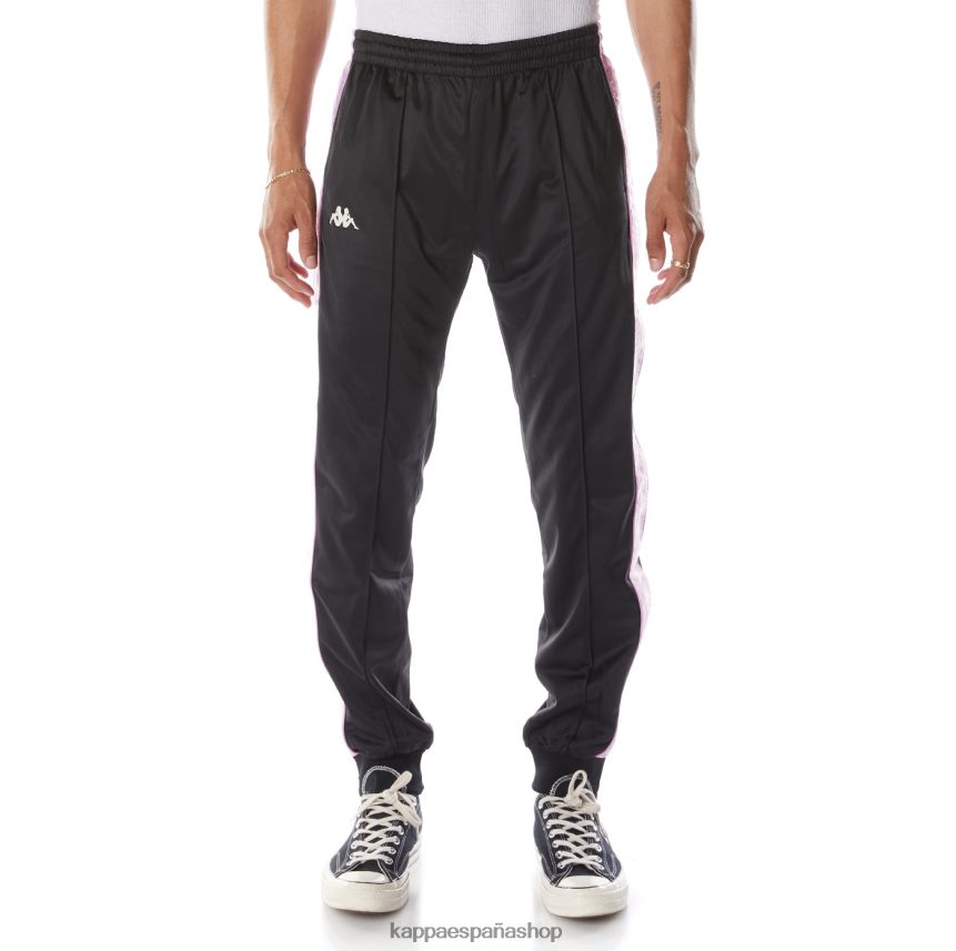 Kappa hombres pantalones deportivos 222 banda rastoriazz violeta humo negro 4P8JZR25