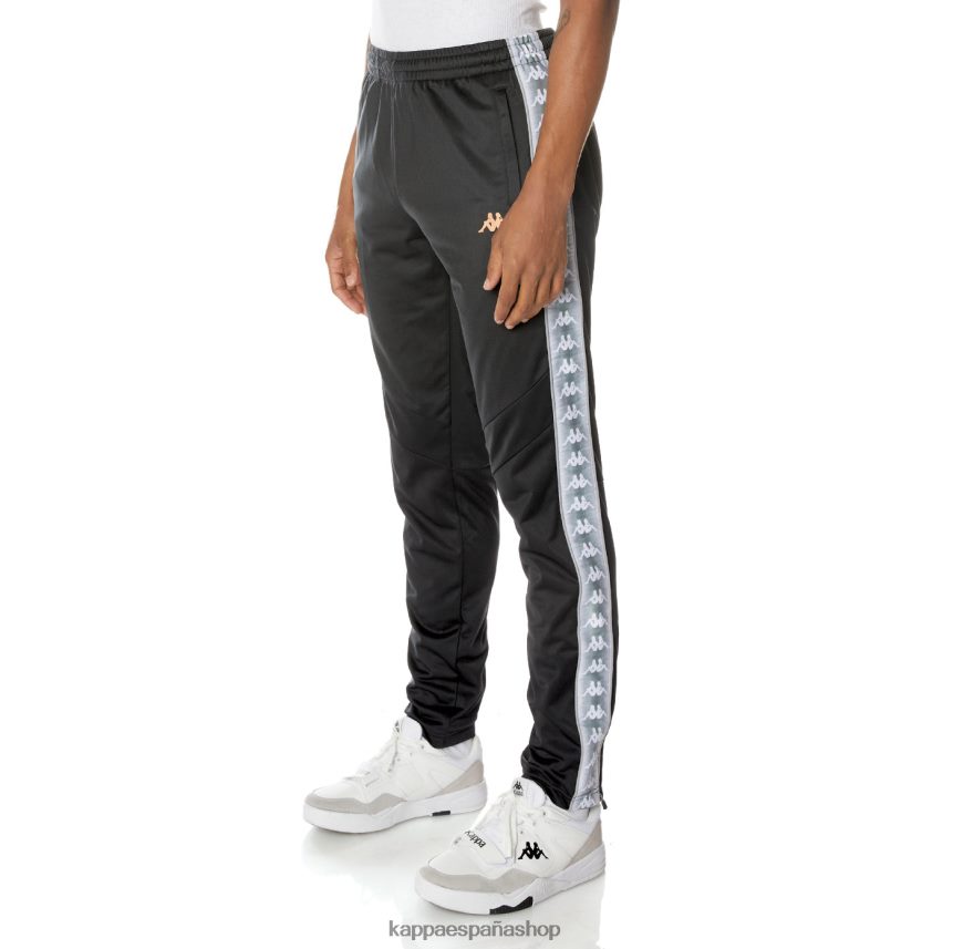 Kappa hombres pantalones deportivos 222 banda world negro azabache 4P8JZR17