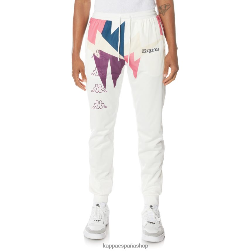Kappa hombres pantalones deportivos con logo blanco 4P8JZR22