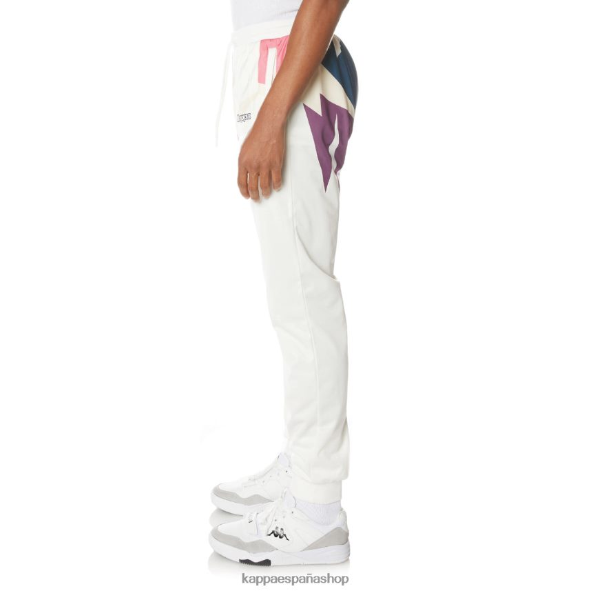 Kappa hombres pantalones deportivos con logo blanco 4P8JZR22