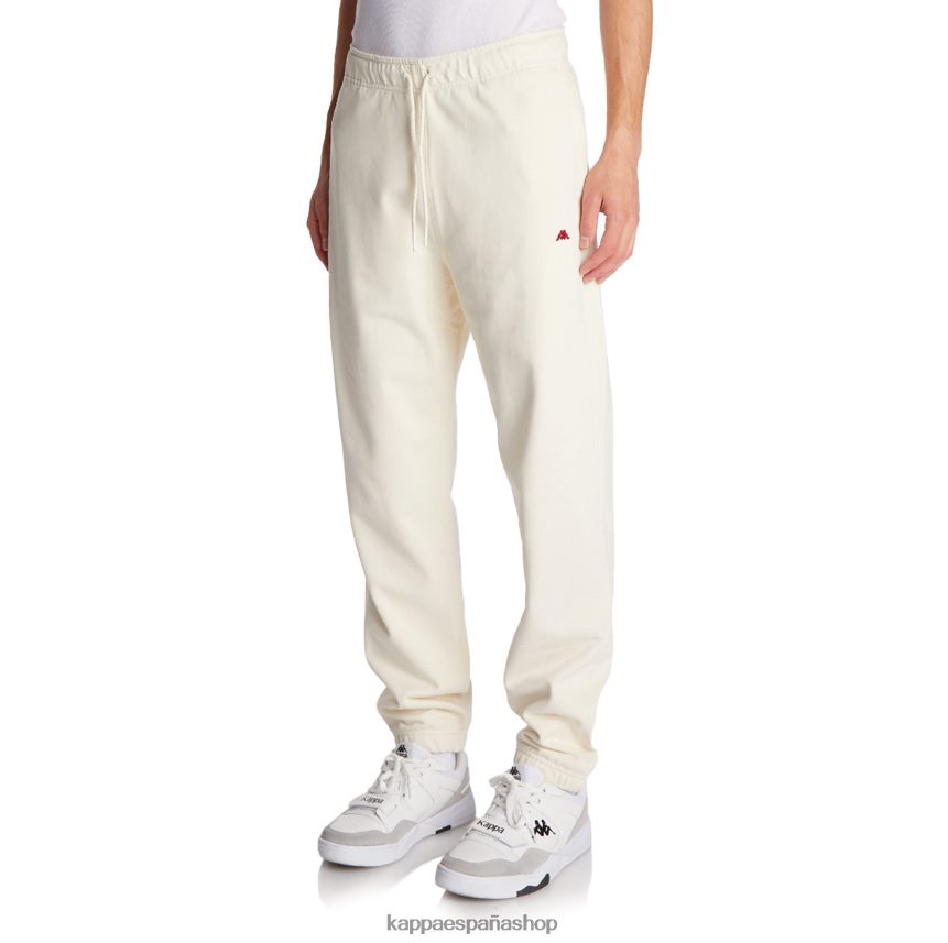Kappa hombres bata giovani aurion pantalones deportivos crema 4P8JZR69