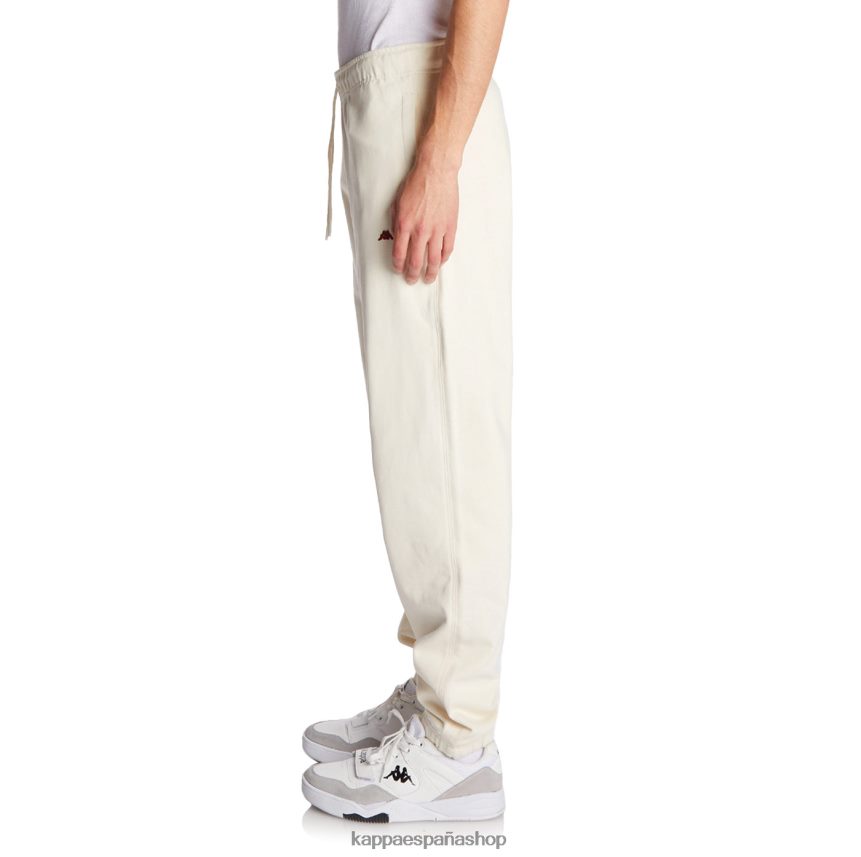 Kappa hombres bata giovani aurion pantalones deportivos crema 4P8JZR69