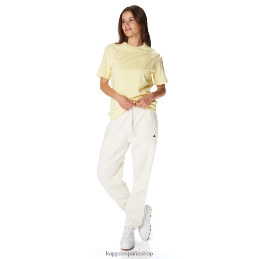 Kappa hombres bata giovani aurion pantalones deportivos crema 4P8JZR69