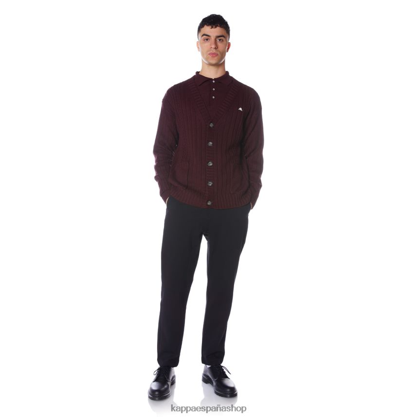 Kappa hombres bata giovani achird cardigan borgoña 4P8JZR100