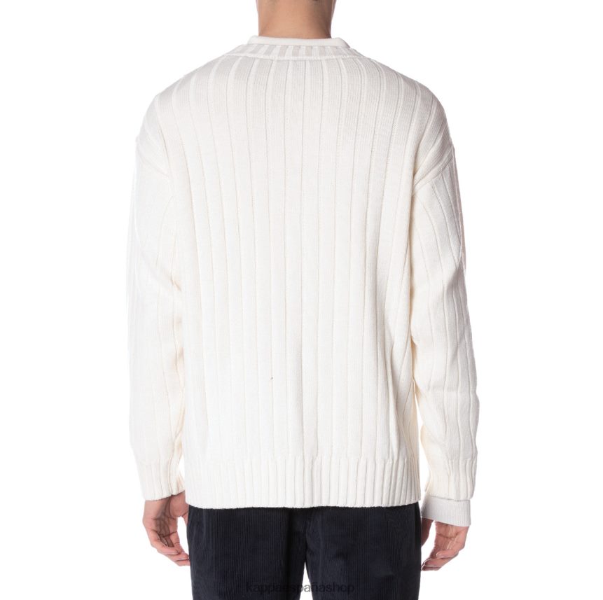 Kappa hombres bata giovani achird cardigan crema 4P8JZR102