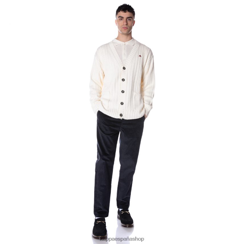 Kappa hombres bata giovani achird cardigan crema 4P8JZR102