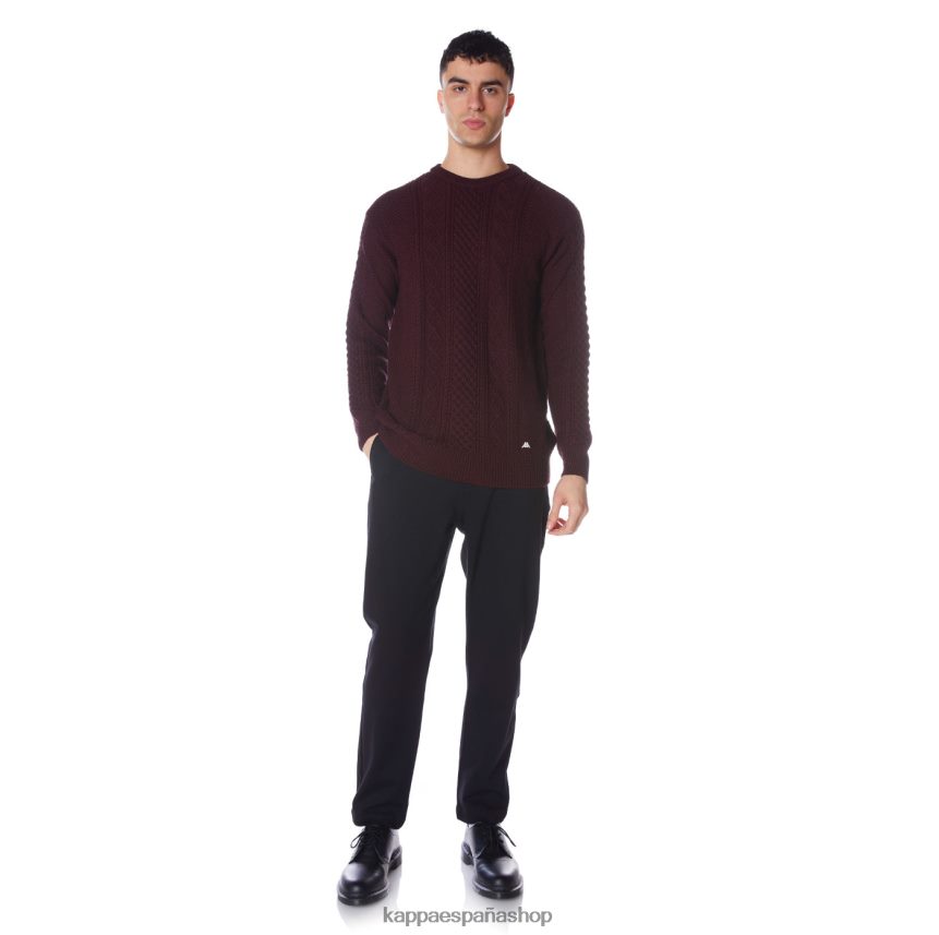 Kappa hombres bata giovani acrab jersey borgoña 4P8JZR96