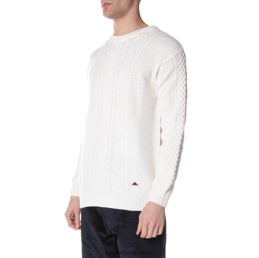 Kappa hombres bata giovani acrab jersey crema 4P8JZR98