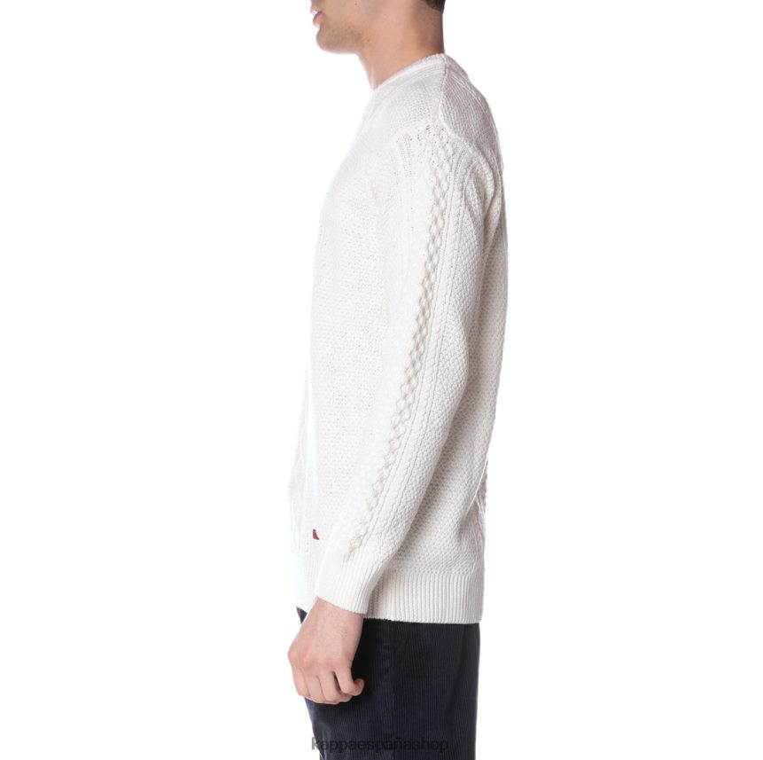 Kappa hombres bata giovani acrab jersey crema 4P8JZR98