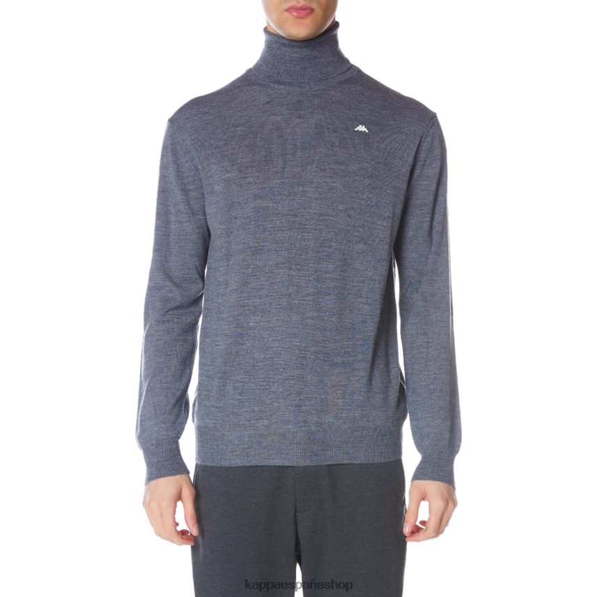 Kappa hombres bata giovani deiron cuello alto gris claro 4P8JZR94