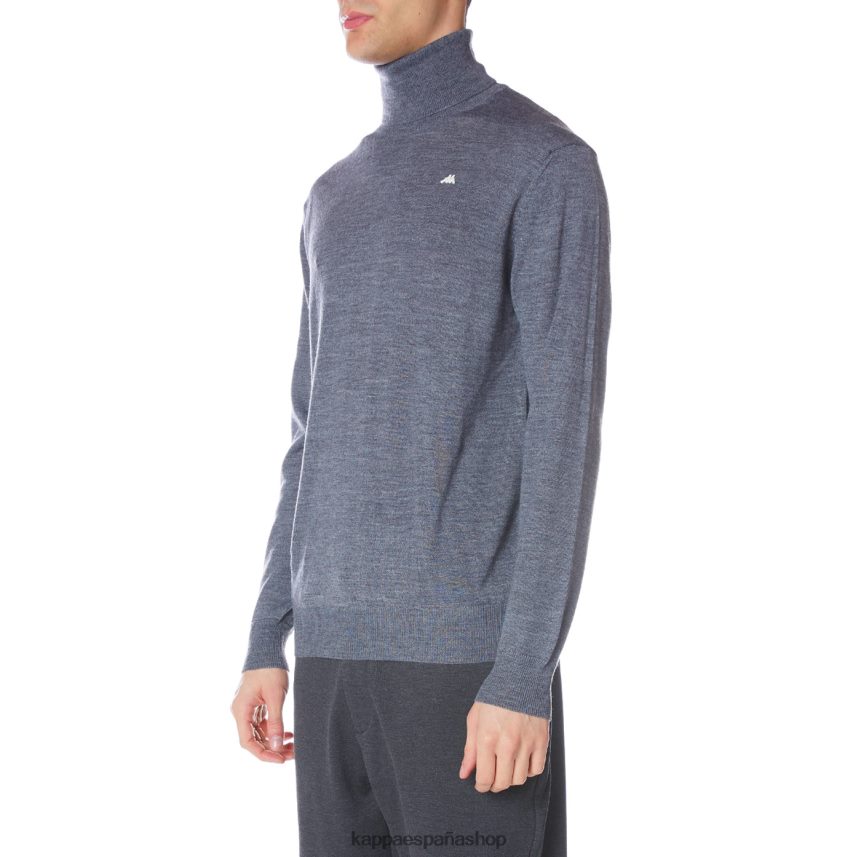 Kappa hombres bata giovani deiron cuello alto gris claro 4P8JZR94