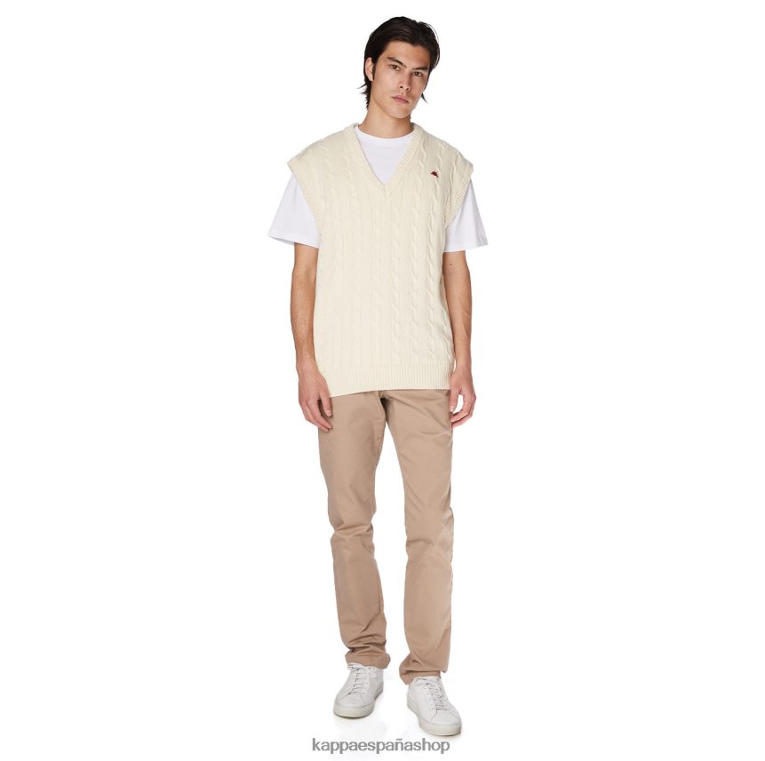 Kappa hombres bata giovani nembus chaleco crema 4P8JZR91