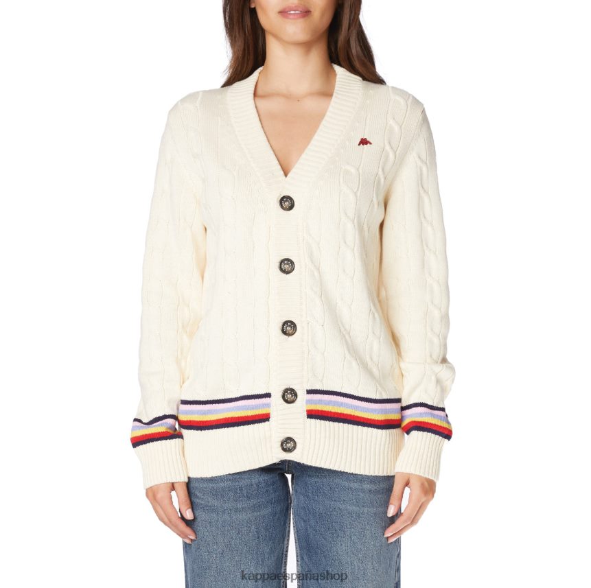 Kappa hombres bata giovani nihal cardigan crema 4P8JZR88