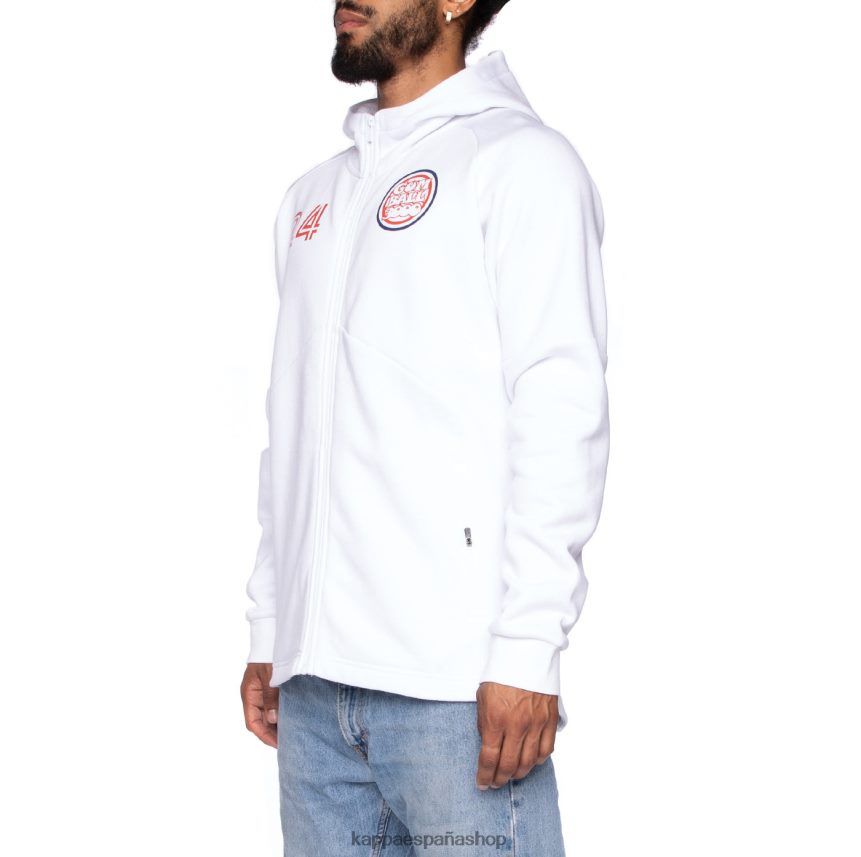 Kappa hombres auténtica sudadera con capucha de carlo gumball 3000 blanco 4P8JZR59