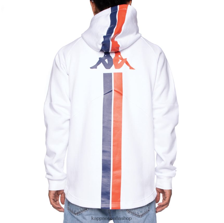 Kappa hombres auténtica sudadera con capucha de carlo gumball 3000 blanco 4P8JZR59