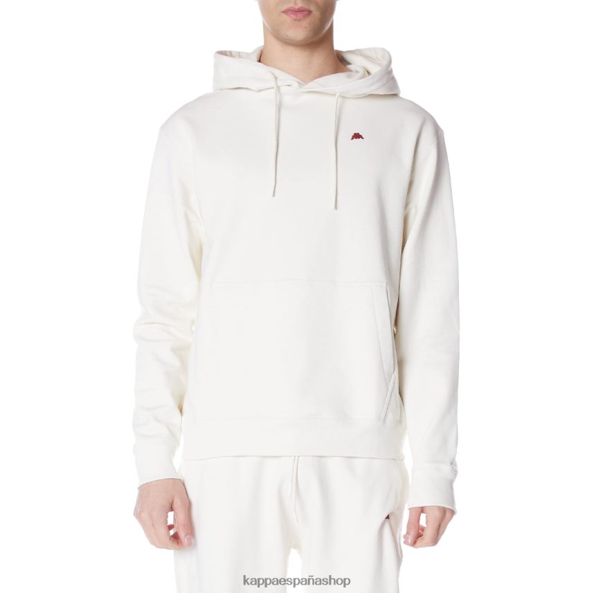 Kappa hombres bata giovani gramys sudadera con capucha crema 4P8JZR48