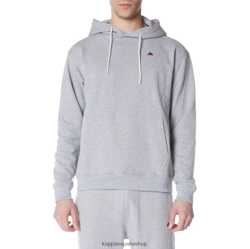 Kappa hombres bata giovani gramys sudadera con capucha gris claro 4P8JZR47