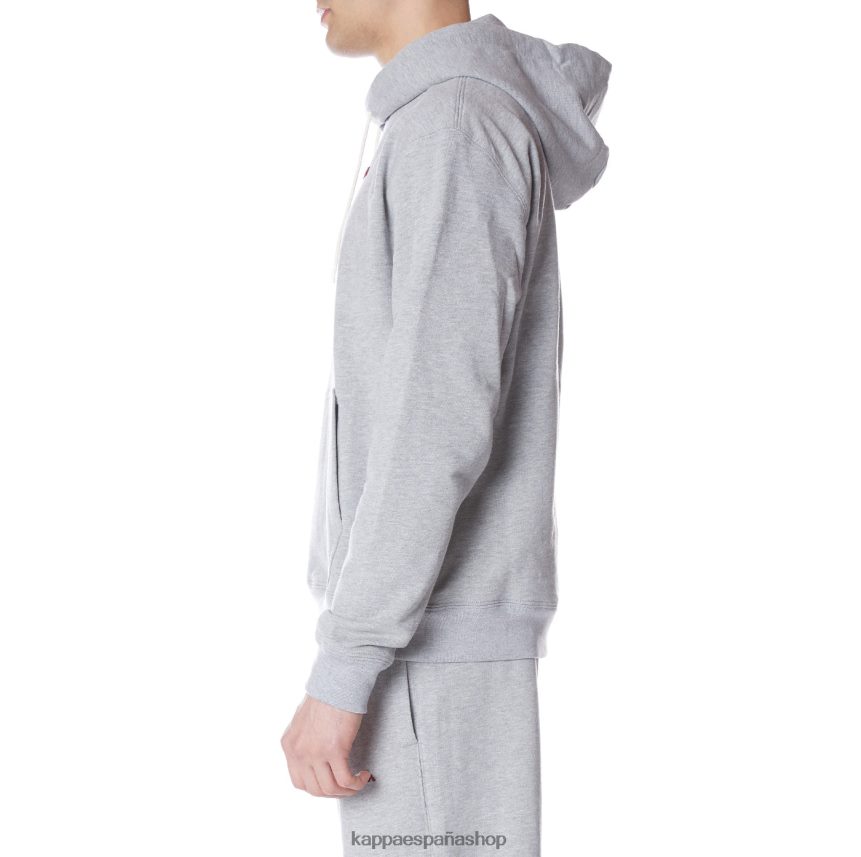 Kappa hombres bata giovani gramys sudadera con capucha gris claro 4P8JZR47