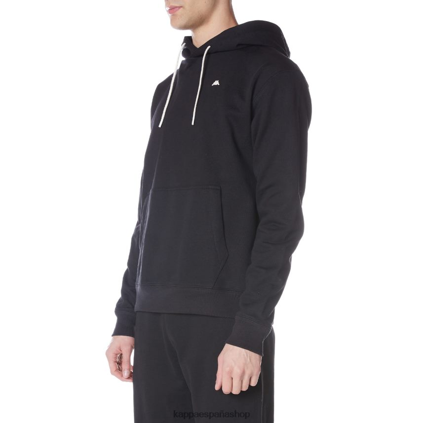 Kappa hombres bata giovani gramys sudadera con capucha negro 4P8JZR50