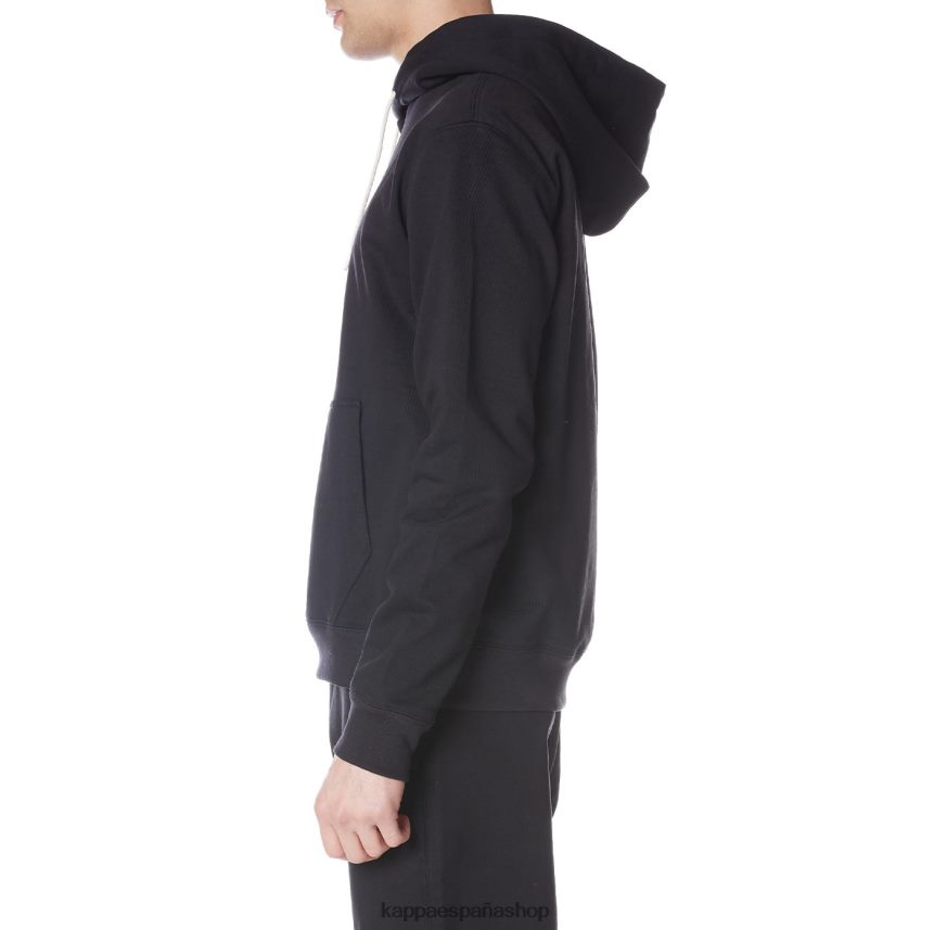 Kappa hombres bata giovani gramys sudadera con capucha negro 4P8JZR50
