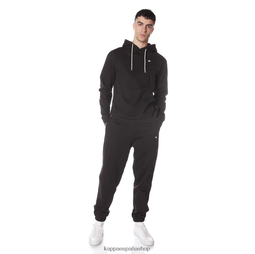 Kappa hombres bata giovani gramys sudadera con capucha negro 4P8JZR50
