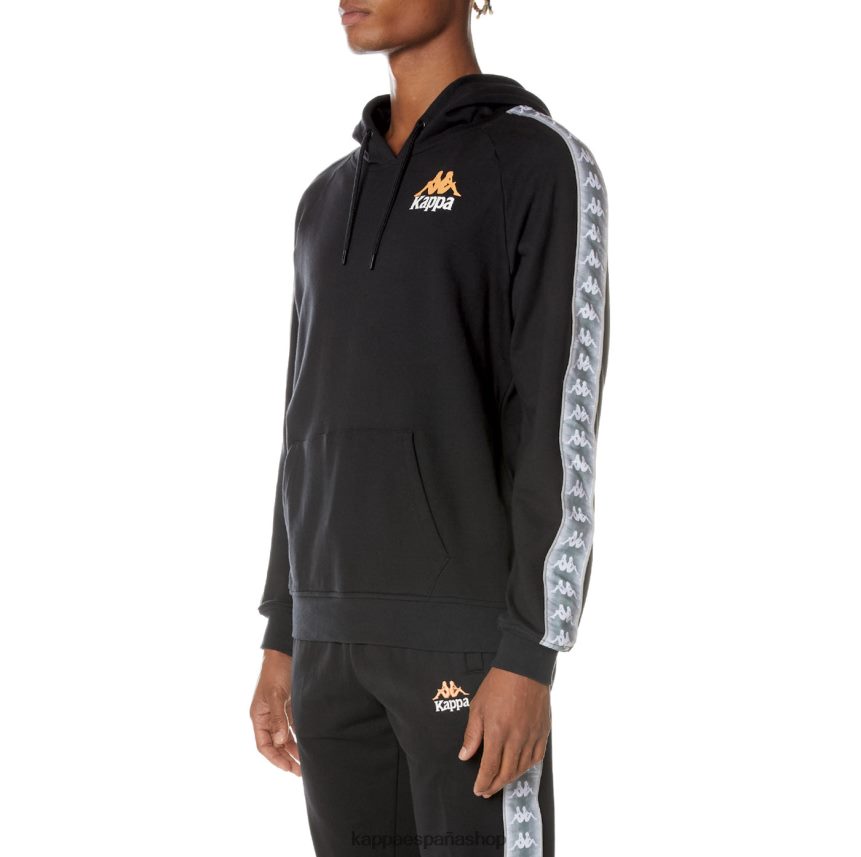 Kappa hombres sudadera con capucha 222 banda solgo negro azabache 4P8JZR55